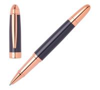 Hugo Boss Icône de stylo roller | Encre noire | Coffret cadeau (bleu/or rose)