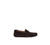 HUGO BOSS Mocassins Noel cuir suédé finition penny Marron Taille 42 Homme