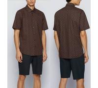 HUGO BOSS Luka 2F Chemise Ananas Pour Hommes Regular Fit Iconique Wow L