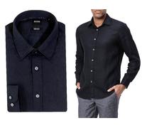 HUGO BOSS Lukas Chemise En Lin Naturel Pour Hommes Regular Fit Iconique Wow M