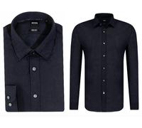 HUGO BOSS Lukas Chemise En Lin Naturel Pour Hommes Regular Fit Iconique Wow XL