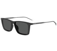 Hugo Boss Homme Hugo Boss BOSS 1151/CS 003/IR Lunettes de soleil Plastique Noir-opaque Gris Carré Clip-on