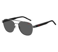 HUGO BOSS Lunettes de Soleil HG 1196-S R80 MATTE DARK RUTHENIUM 54-18-145 Homme