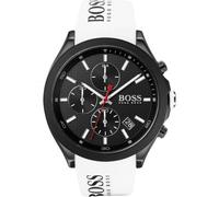 BOSS Black homme Montre à affichage analogique noir / blanc, Gris Taille unique
