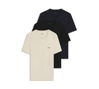 Hugo Boss Pack 3 Coton Classique V-Neck T-Shirt, Shirt SS VN Monochrome