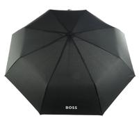 Hugo Boss Iconic Mini Parapluie de Poche en Polyester Noir - Dimensions Ouvert: Longueur 56 cm, Diamètre 90 cm - HUG321A