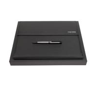 HUGO BOSS Pinstripe Writing Set L Black [199796] - cartable conferencier