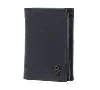 HUGO BOSS Porte-monnaie gris en cuir pour homme - Double B Wallet Saffiano Grey 325380