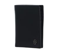 HUGO BOSS Porte-monnaie noir en cuir pour homme - Double B Wallet Saffiano Black 325368