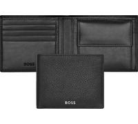 HUGO BOSS Portefeuille classique en cuir noir pour homme HLM416A