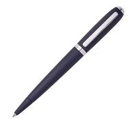 Hugo Boss Stylo à bille Contour - Bleu marine brossé