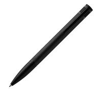 HUGO BOSS: Stylo bille EXPLORE Brushed Black. Stylo raffiné noir en aluminium brossé avec détails noirs et anneaux texturés. Dispo en plume, roller et bille