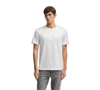 Hugo Boss T-shirt en jersey de coton avec logo design, blanc, XL