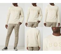 HUGO BOSS Weefast Sweatshirt à Capuche Beige Sand Logo S