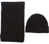 Hugo Boss - "Zohoh" casquette écharpe set logo pour homme GT6205 (taille unique) (Noir)