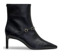 HUGO Bottines en cuir avec boucle logo - Style Devany_Bootie_clt, 50573775 Noir 38