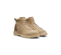 HUGO Bottines en cuir suédé avec finitions en cuir - Style Nash_halb_sdlt, 50568818 Beige clair 44