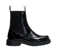 HUGO Bottines Chelsea en cuir lustré à logo revisité - Style Angey_Cheb_aclt, 50573793 Noir 40