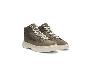 HUGO Bottines hybrides en cuir suédé et toile - Style Urian_halb_sdny, 50557715 Kaki 44