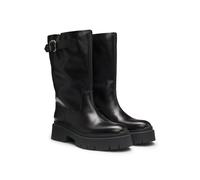 HUGO Bottines style motard en similicuir avec boucle - Style Kris_BkBoot_BROM, 50552735 Noir 42