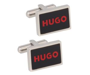 Hugo Boutons de manchette Acier inoxydable 1.5 cm noir