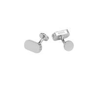 BOSS Boutons de manchette avec logo gravé - Style B-BOSSONE-CUF, 50552369 Couleur argentée pcs.