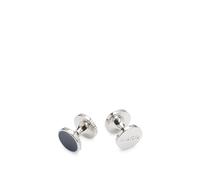 HUGO Boutons de manchette ronds à logo et insert en émail - Style E-TOKEEP-CUF, 50494881 Bleu foncé pcs.