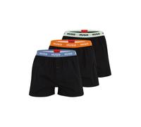 HUGO Boxers bleu-gris / menthe / orange / noir, Taille S