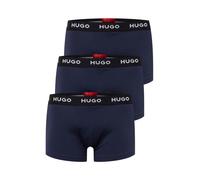 HUGO Boxers bleu marine / noir / blanc, Taille S