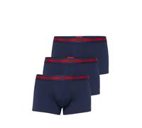 HUGO Lot de trois boxers courts en coton stretch avec taille logotée - Style TRUNK TRIPLET PLANET, 50492375 Bleu foncé XL