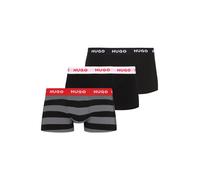 HUGO Boxers gris / rouge vif / noir / blanc, Taille L