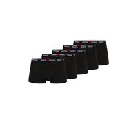 HUGO Lot de cinq boxers courts en coton stretch avec taille logotée - Style TRUNK FIVE PACK, 50493840 Noir XXL