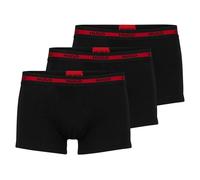 Hugo Boxers Trunk Triplet Planet – Lot de trois en coton stretch avec logo – Rouge/Noir Taille M