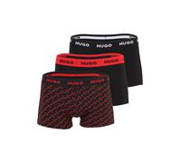 Hugo Design 10267989 Trunk Red Boxers 3 Units Noir L Homme