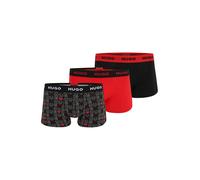 HUGO Boxers rouge / noir / blanc, Taille S