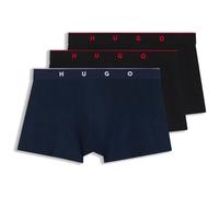 HUGO Boxer court en jacquard avec taille apparente - Style TRUNK TRIPLET TITAN, 50566294 Noir / Bleu M