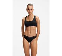 HUGO Brassière en coton stretch à logos - Style HUGO ID BRALETTE, 50557092 Noir M