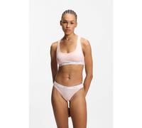 HUGO Brassière en coton stretch à logos - Style HUGO ID BRALETTE, 50557092 Rose clair XXL