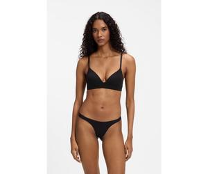 HUGO Brassière matelassée sans armatures avec bande logo - Style HUGO ID BRALETTE PAD, 50557078 Noir XS