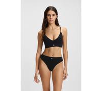 HUGO Brassière sans coutures à structures côtelées et coussinets amovibles - Style BRALETTE SEAMLESS, 50545745 Noir XS