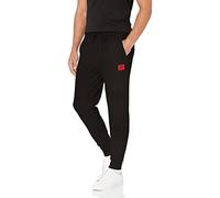 Hugo by Boss Pantalon de Jogging en Jersey avec Cordon de Serrage - Coupe Droite - Logo carré, Raven Black, Taille L