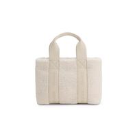 HUGO Cabas en peluche avec finitions en similicuir - Style Becky SH_Tote Mini, 50552295 Naturel pcs.