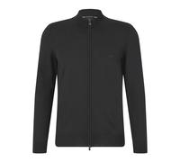 Hugo - Cardigan Noir à Fermeture Éclair et Logo Coupe Régulière - Femme - Pulls - Noir - Taille: 46 FR