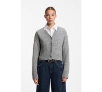 HUGO Cardigan Oversize avec logo brodé - Style Susan_B, 50569620 Gris XL