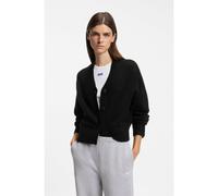 HUGO Cardigan Oversize avec logo brodé - Style Susan_B, 50569620 Noir XL