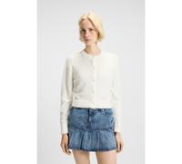 HUGO Cardigan Relaxed en fil effet fourrure - Style Sfurry_B, 50548154 Blanc XS