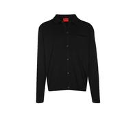 Hugo San Jordan 10276192 Red V Neck Sweater Noir M Homme
