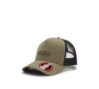 HUGO Casquette à logo brodé - Style Marsel-Trucker, 50535942 Vert sombre pcs.
