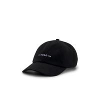 HUGO Casquette à profil bas en flanelle brossée à logo brodé - Style Mett-FL, 50571920 Noir pcs.
