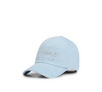 HUGO Casquette en denim avec logo orné de strass - Style Alyce-D-ST, 50539526 bleu clair pcs.
